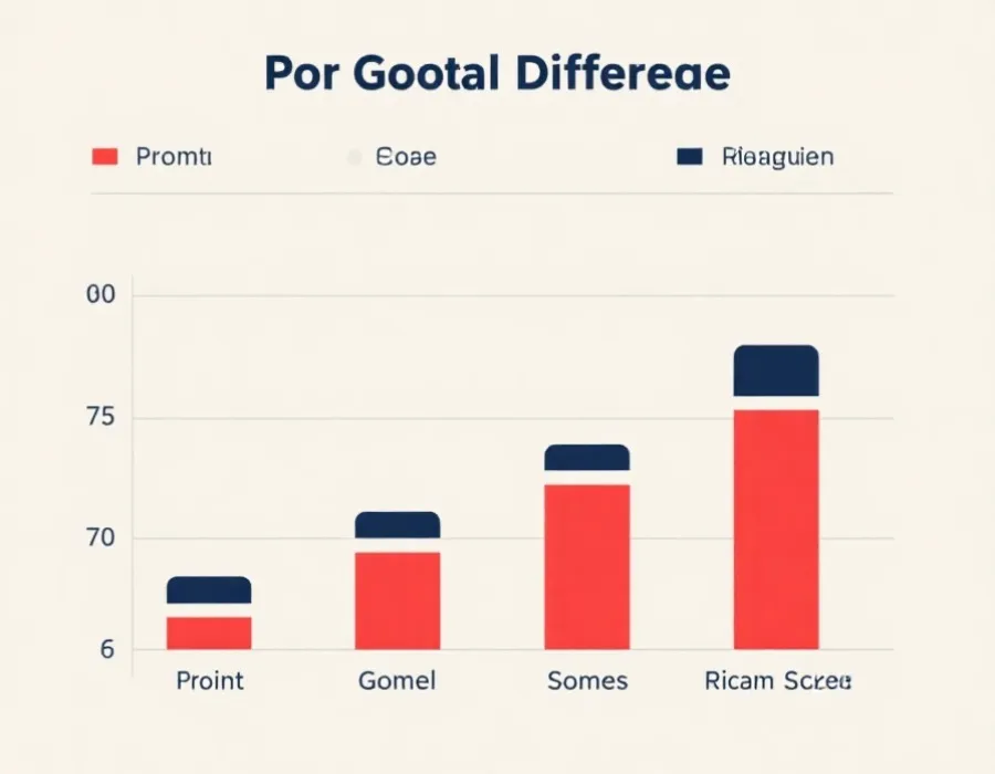 最佳第三名比較準則示意：積分、得失球、入球